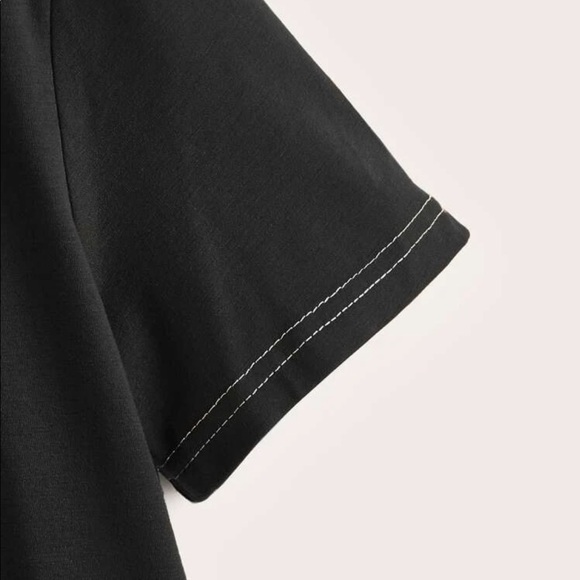 Color Block Smiley Face Tee Size L - Picture 2 of 5